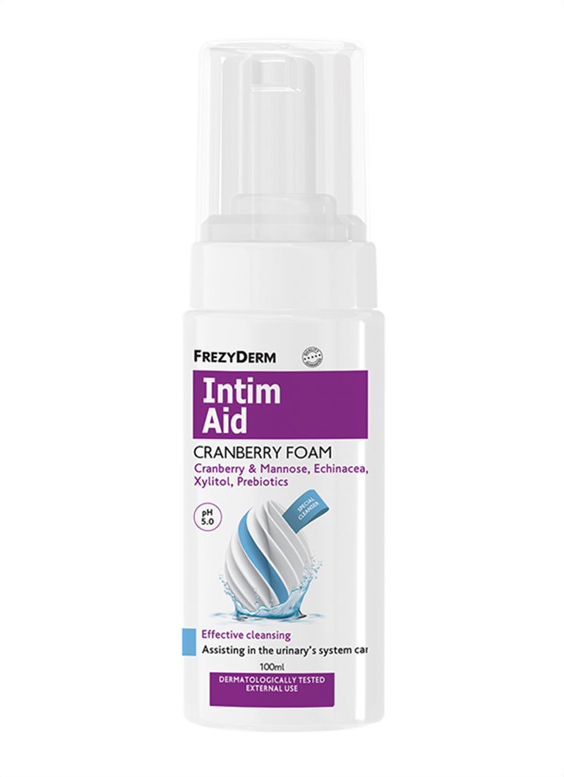 Frezyderm Intim Aid Cranberry Foam Αφρός καθαρισμού για ευαίσθητη περιοχή