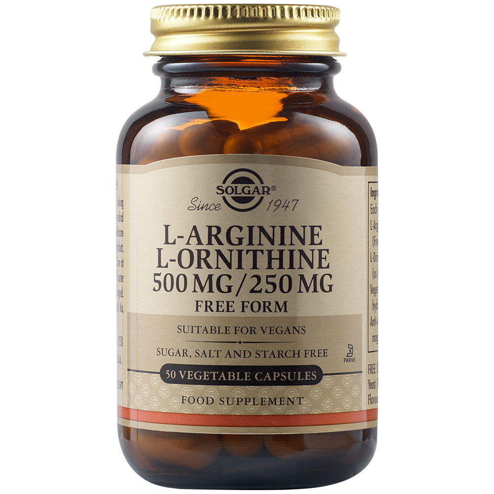 L ARGININE L ORNITHINE 500MG