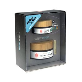 FATHER & SON HAIRSTYLING BOX WISE MEN VELVET POMADE Medium Hold + ΔΩΡΟ Kids Velvet Pomade