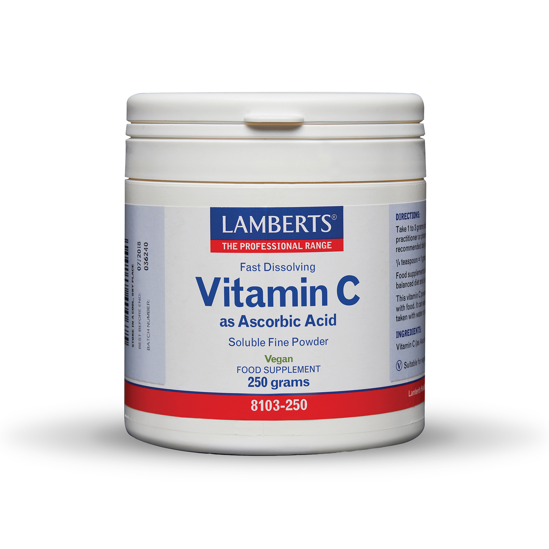 Lamberts Ascorbic Acid 250grams