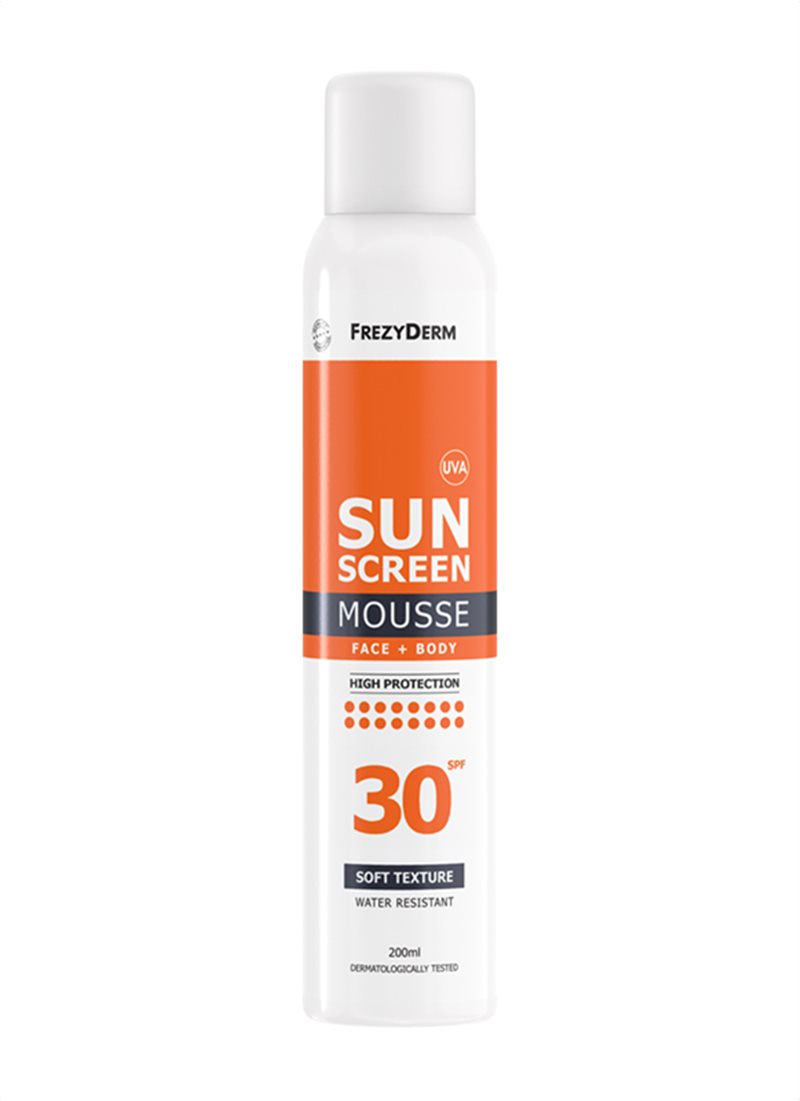 Frezyderm Sun Screen Mousse Spf 30 Αντηλιακός Αφρός