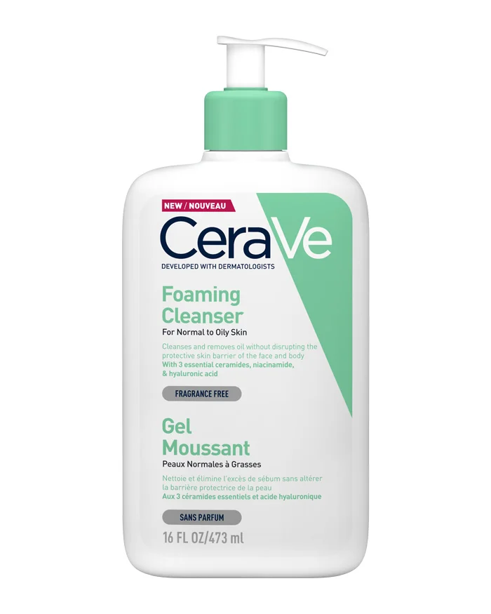 Cerave Foaming Cleanser Καθαριστικό Gel Προσώπου & Σώματος 473ml