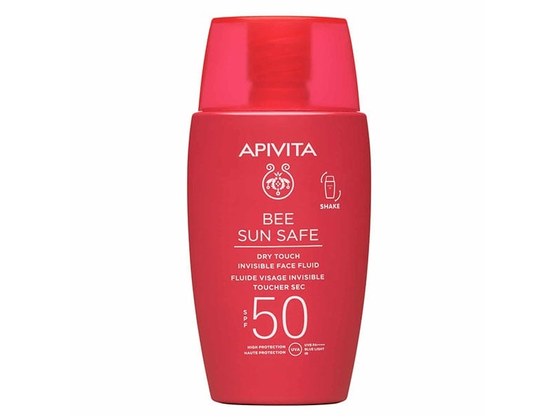 Apivita Bee Sun Safe Λεπτόρρευστη Κρέμα Προσώπου-Dry Touch SPF50 50ml