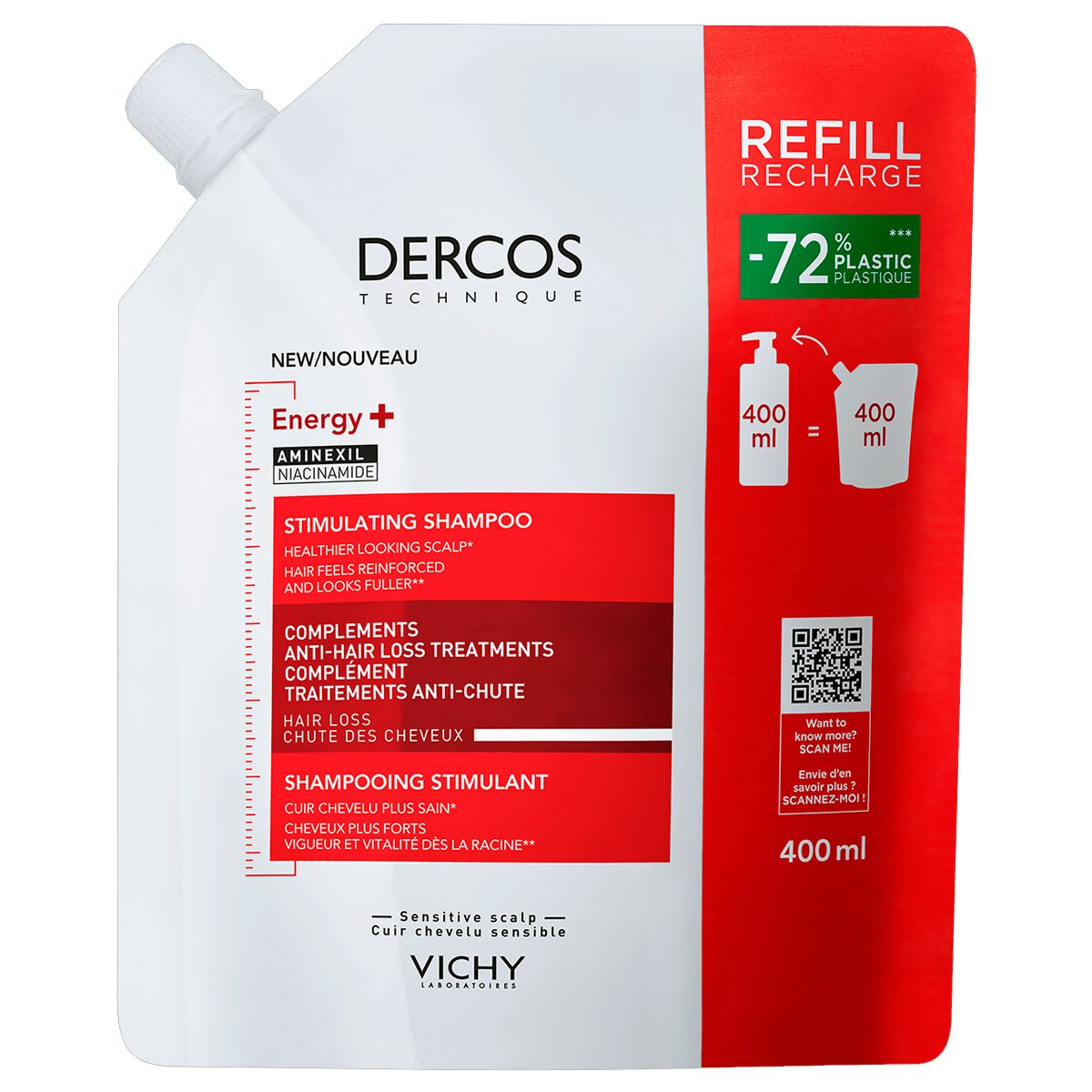 Dercos Energy+ Refill Σαμπουάν για Τριχόπτωση