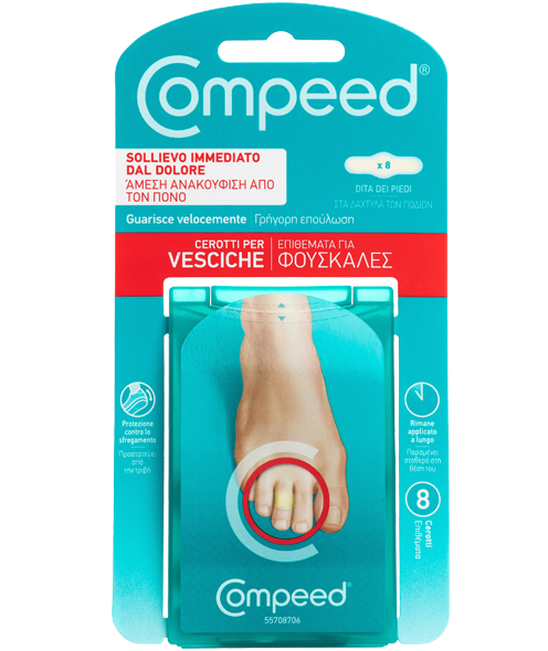 Compeed Επιθέματα για Φουσκάλες στα Δάκτυλα των Ποδιών x8