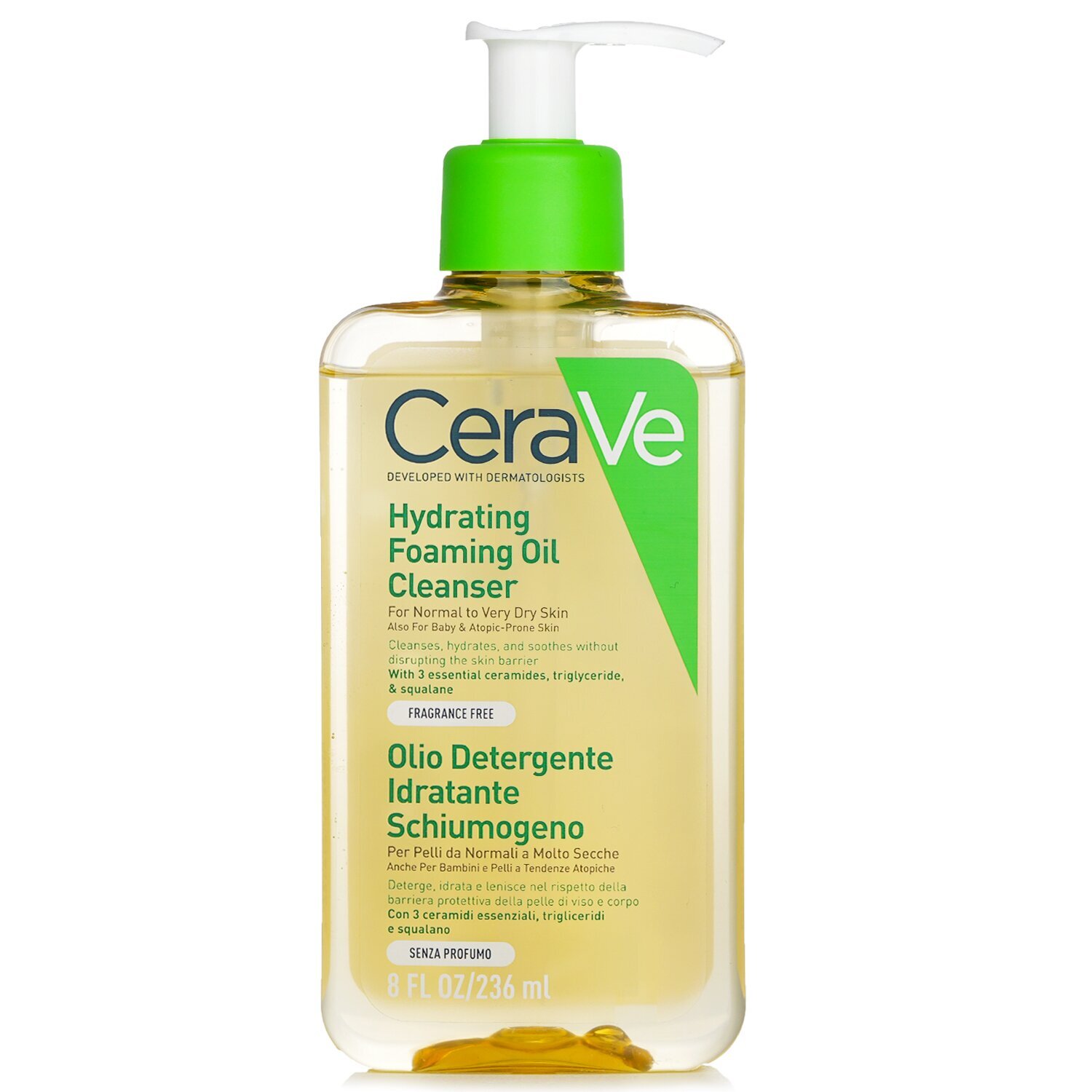 Cerave Hydrating Foaming Oil Cleanser Λάδι Καθαρισμού Προσώπου & Σώματος