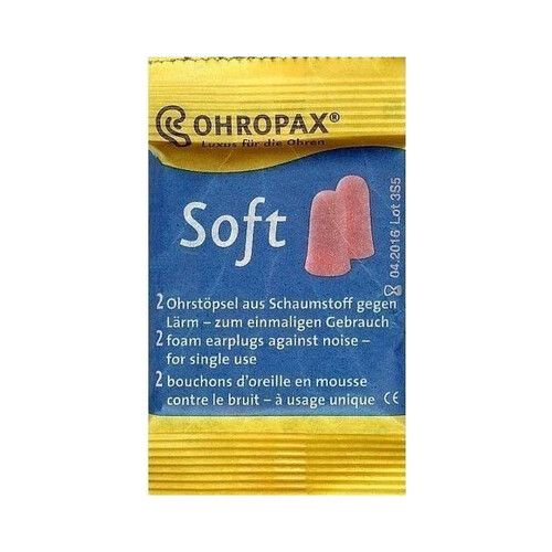 Ωτοασπίδες Σπογγώδεις Soft Ohropax (Ζεύγος)