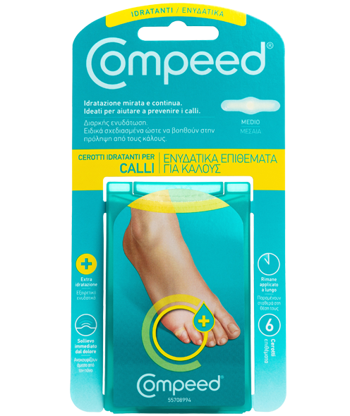 Compeed Μεσαία Ενυδατικά Επιθέματα για Κάλους x6